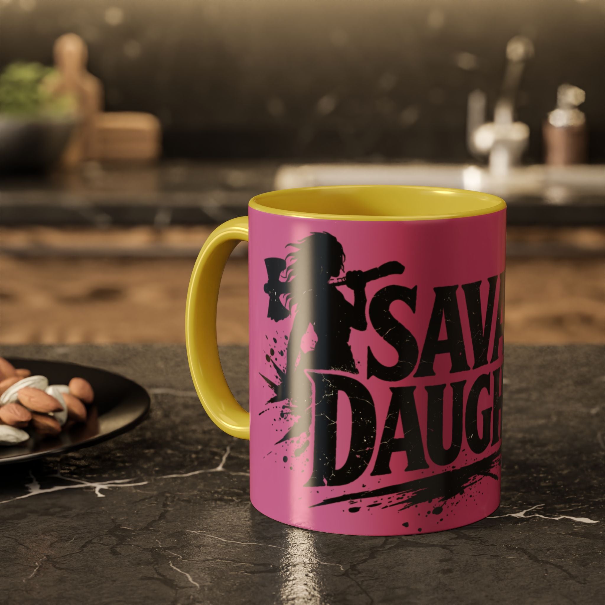 Savage Daughter Mug | Pink Black Accent