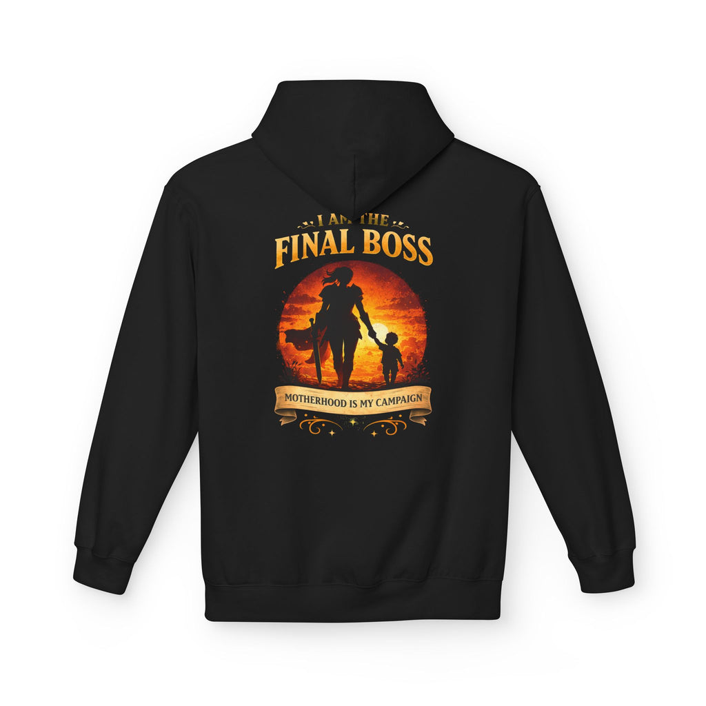 Motherhood Final Boss Hoodie — "Motherhood Is My Campaign" Graphic Hoodie
