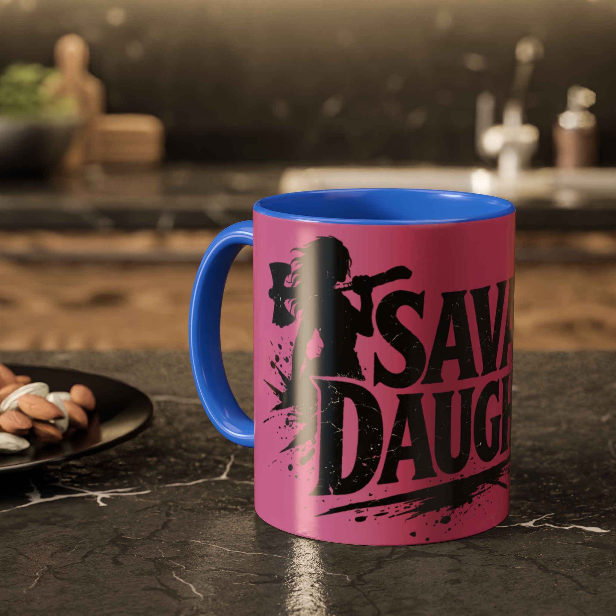 Savage Daughter Mug | Pink Black Accent