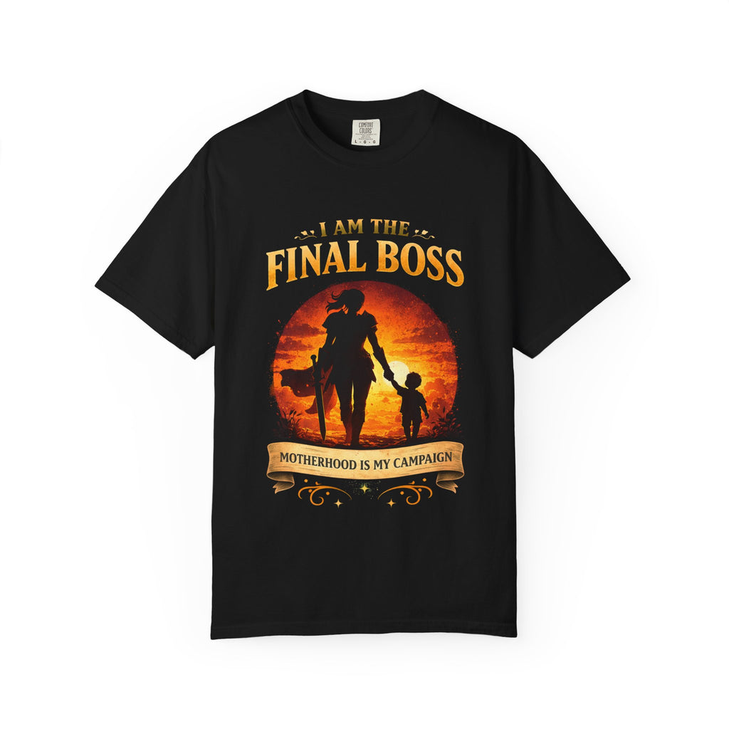 T‑Shirt — "I Am The Final Boss: Motherhood Is My Campaign" Graphic Tee