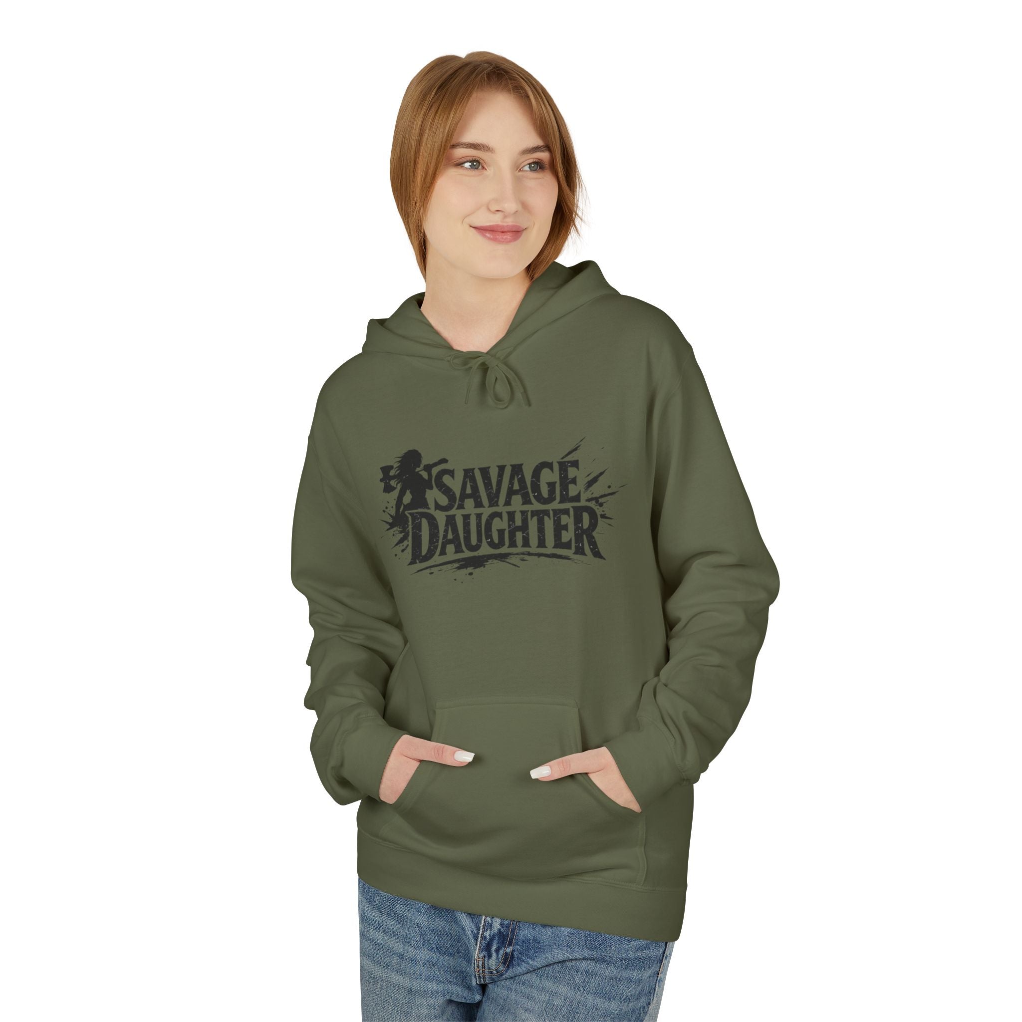 Savage Daughter Hoodie — Bold Graphic Women’s Pullover