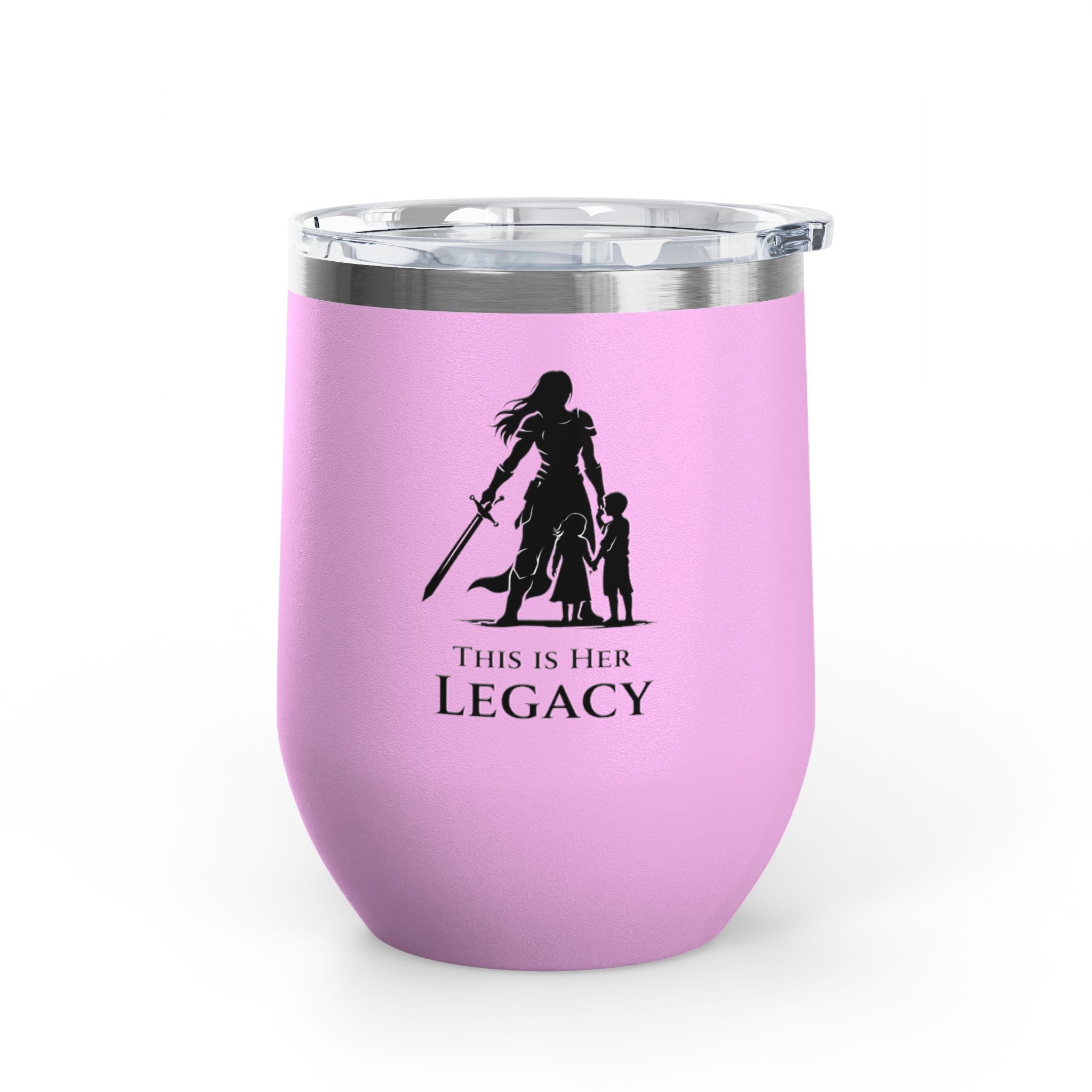 Warrior Mom Wine Tumbler – This Is Her Legacy – Strong Mother Gift – Funny Mom Cup Alternative – Wine Mom Gift – Mother’s Day Tumbler