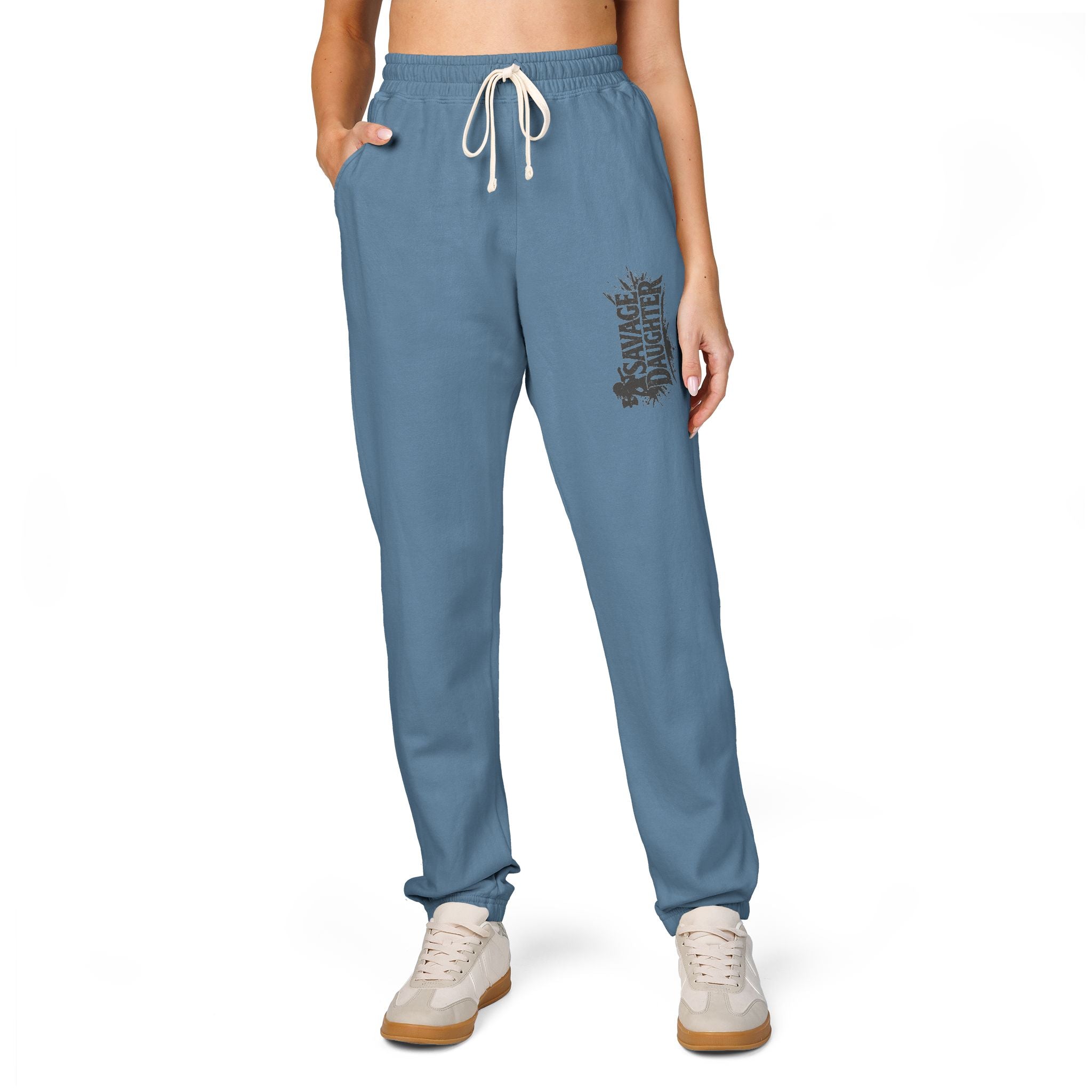 Savage Daughter Sweatpants — Garment-Dyed Fleece Joggers