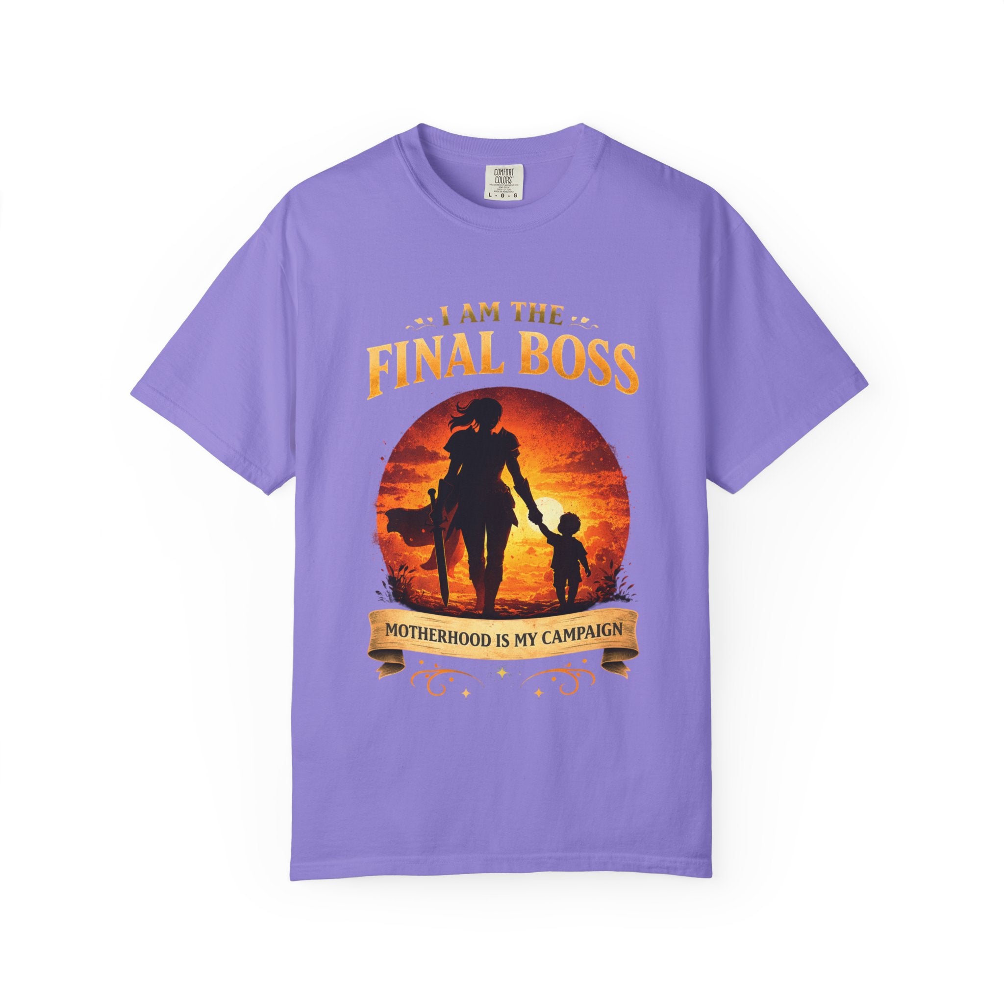 T‑Shirt — "I Am The Final Boss: Motherhood Is My Campaign" Graphic Tee