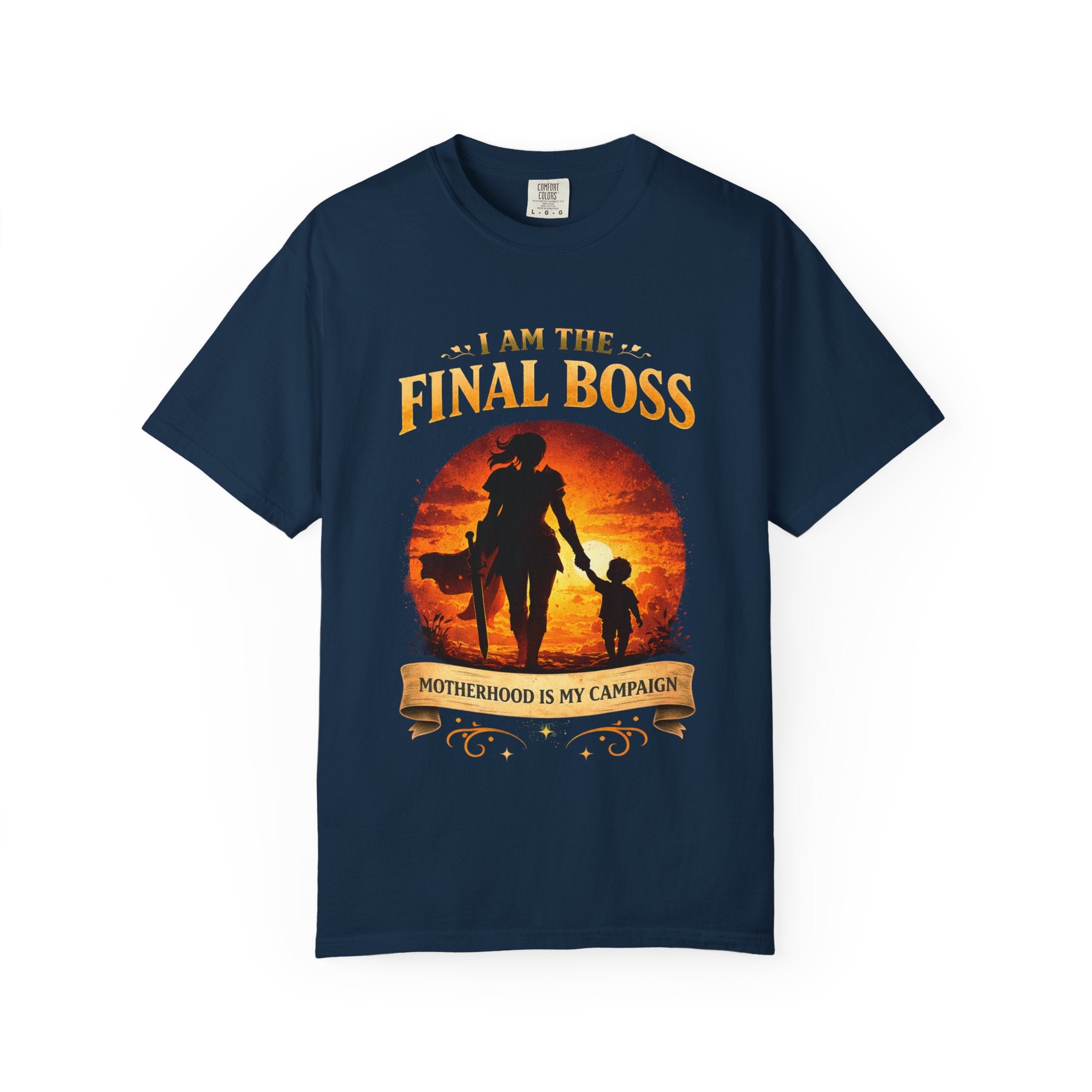 T‑Shirt — "I Am The Final Boss: Motherhood Is My Campaign" Graphic Tee