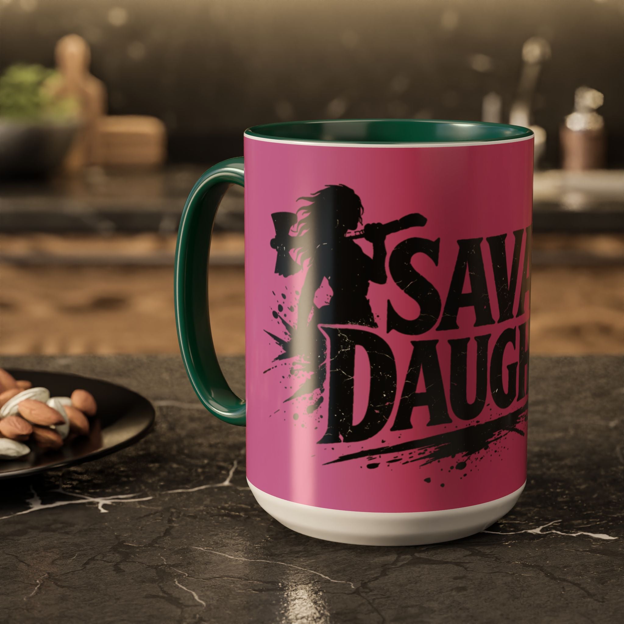 Savage Daughter Mug | Pink Black Accent