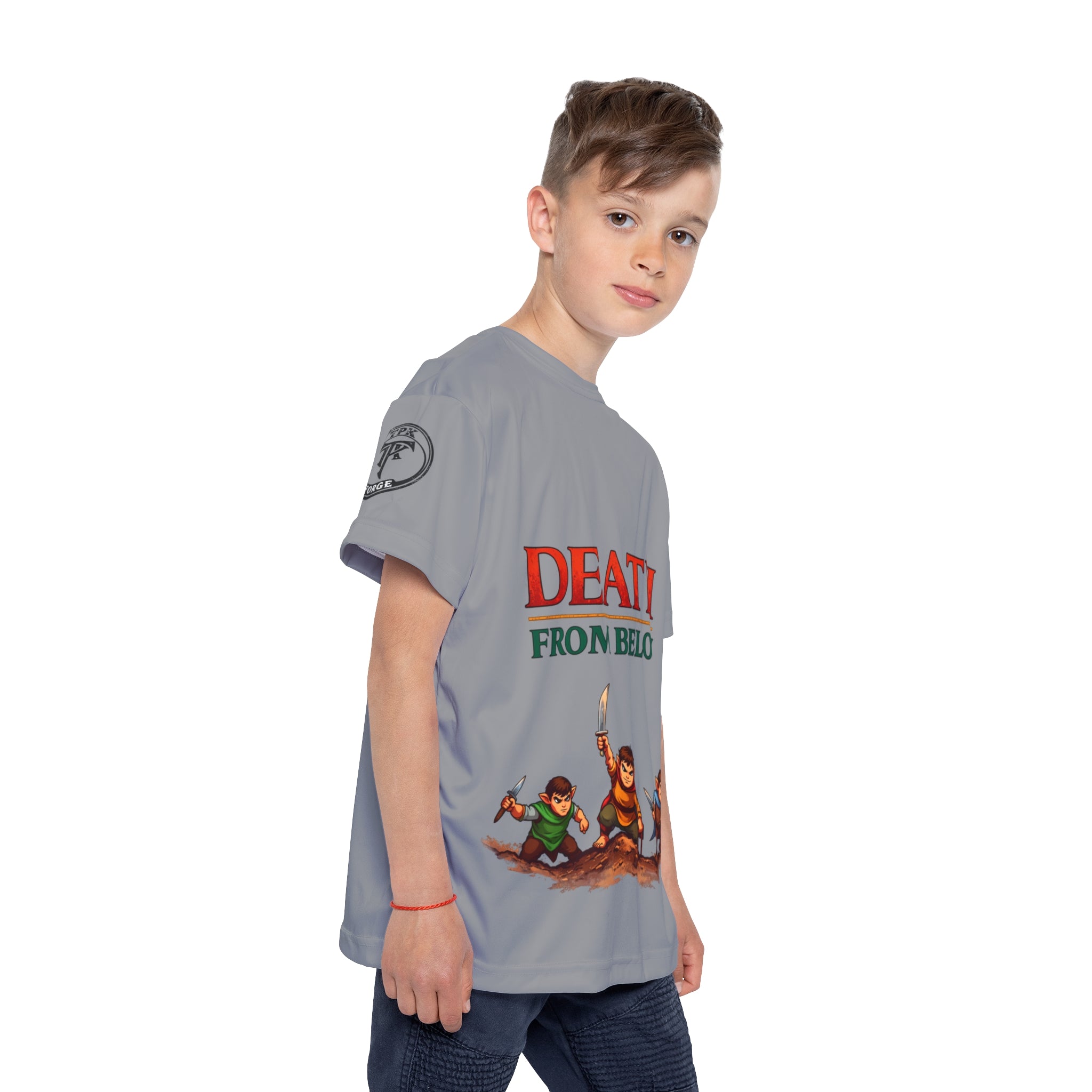 Death From Below Kids Sports Jersey | Dungeon Adventurer Party