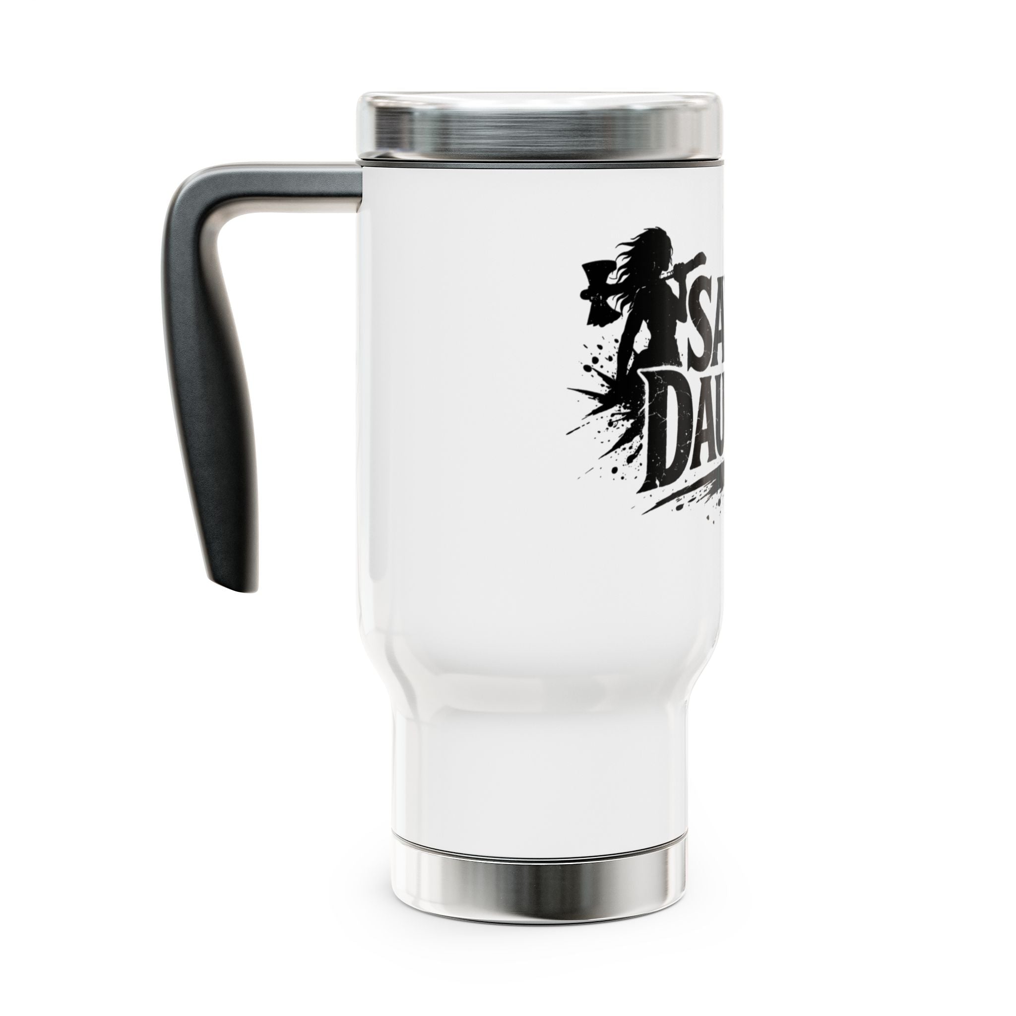 Savage Daughter travel mug | 14oz stainless steel travel mug with handle