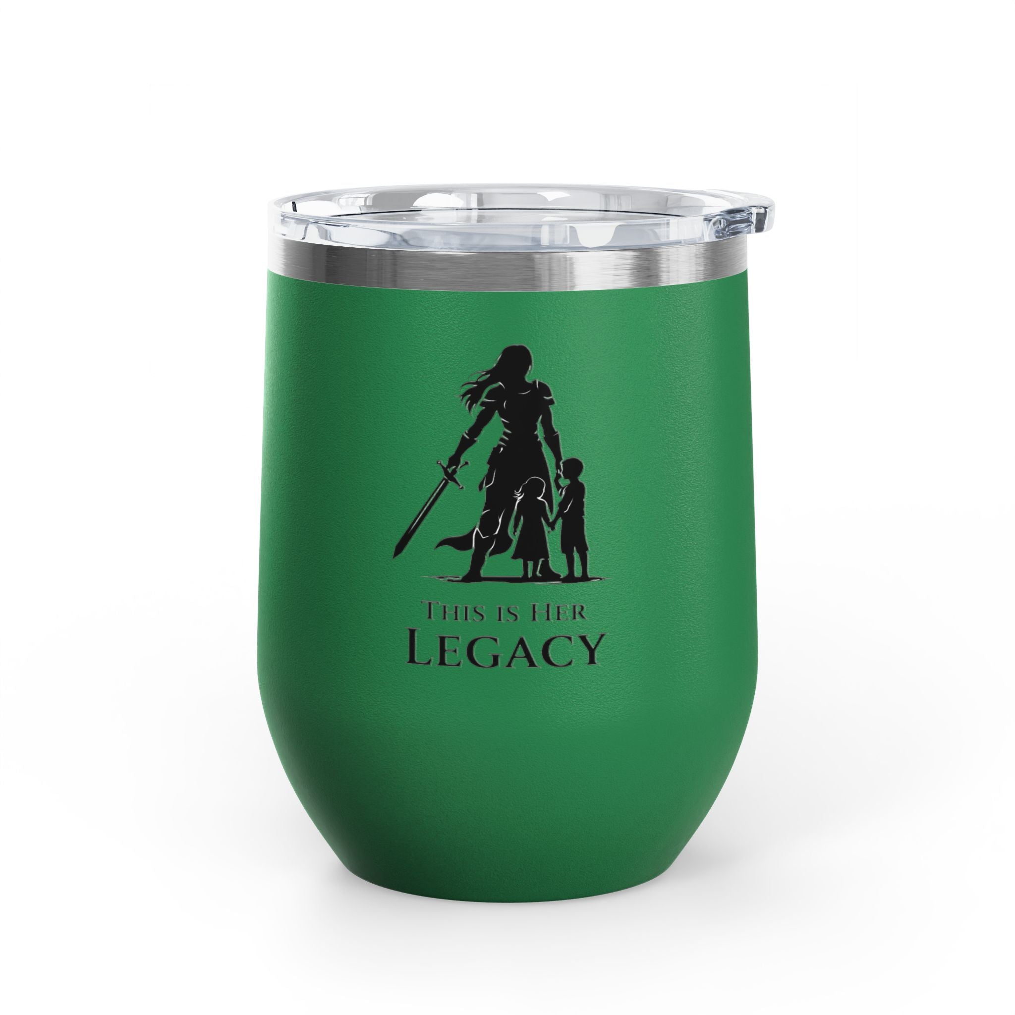 Warrior Mom Wine Tumbler – This Is Her Legacy – Strong Mother Gift – Funny Mom Cup Alternative – Wine Mom Gift – Mother’s Day Tumbler