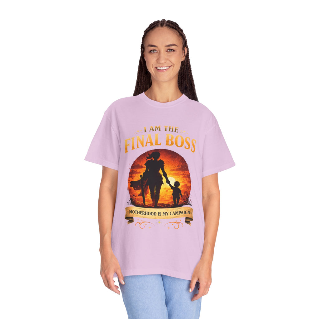 T‑Shirt — "I Am The Final Boss: Motherhood Is My Campaign" Graphic Tee