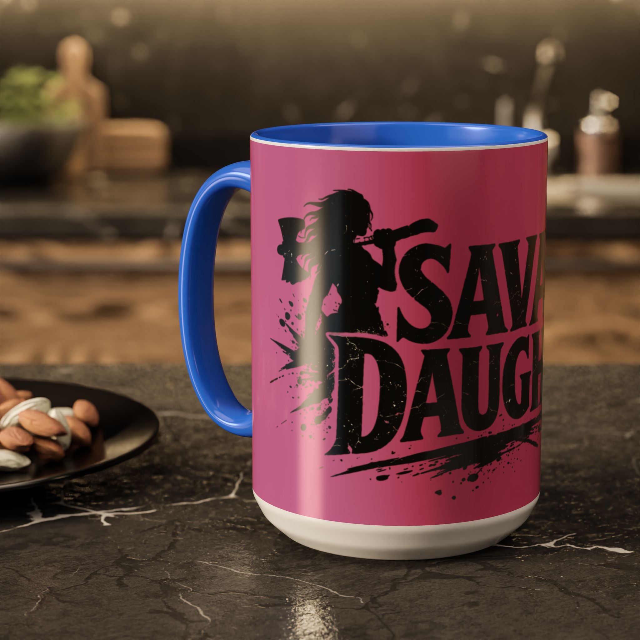 Savage Daughter Mug | Pink Black Accent