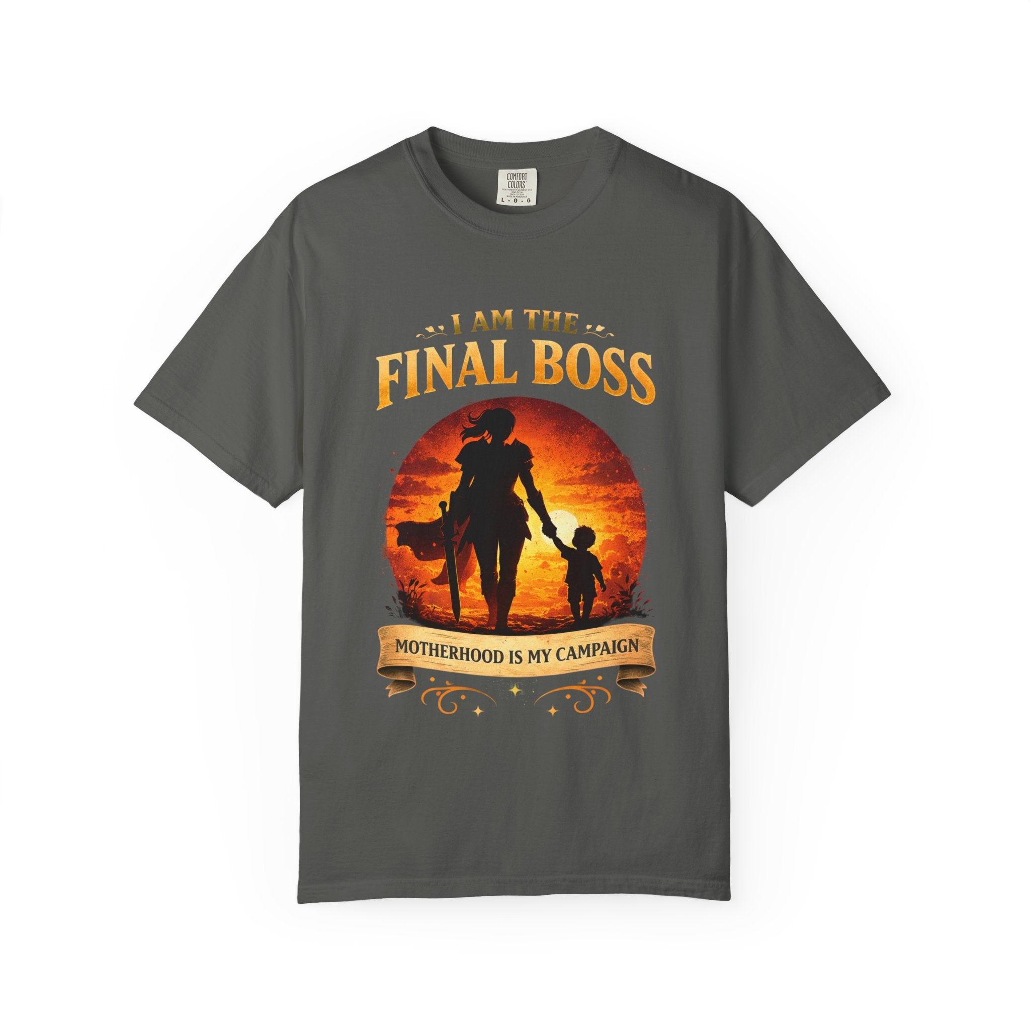 T‑Shirt — "I Am The Final Boss: Motherhood Is My Campaign" Graphic Tee