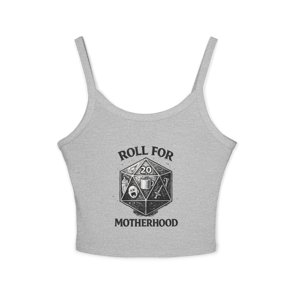 Roll for Motherhood Tank Top | D20 Dice Mom Gaming Graphic