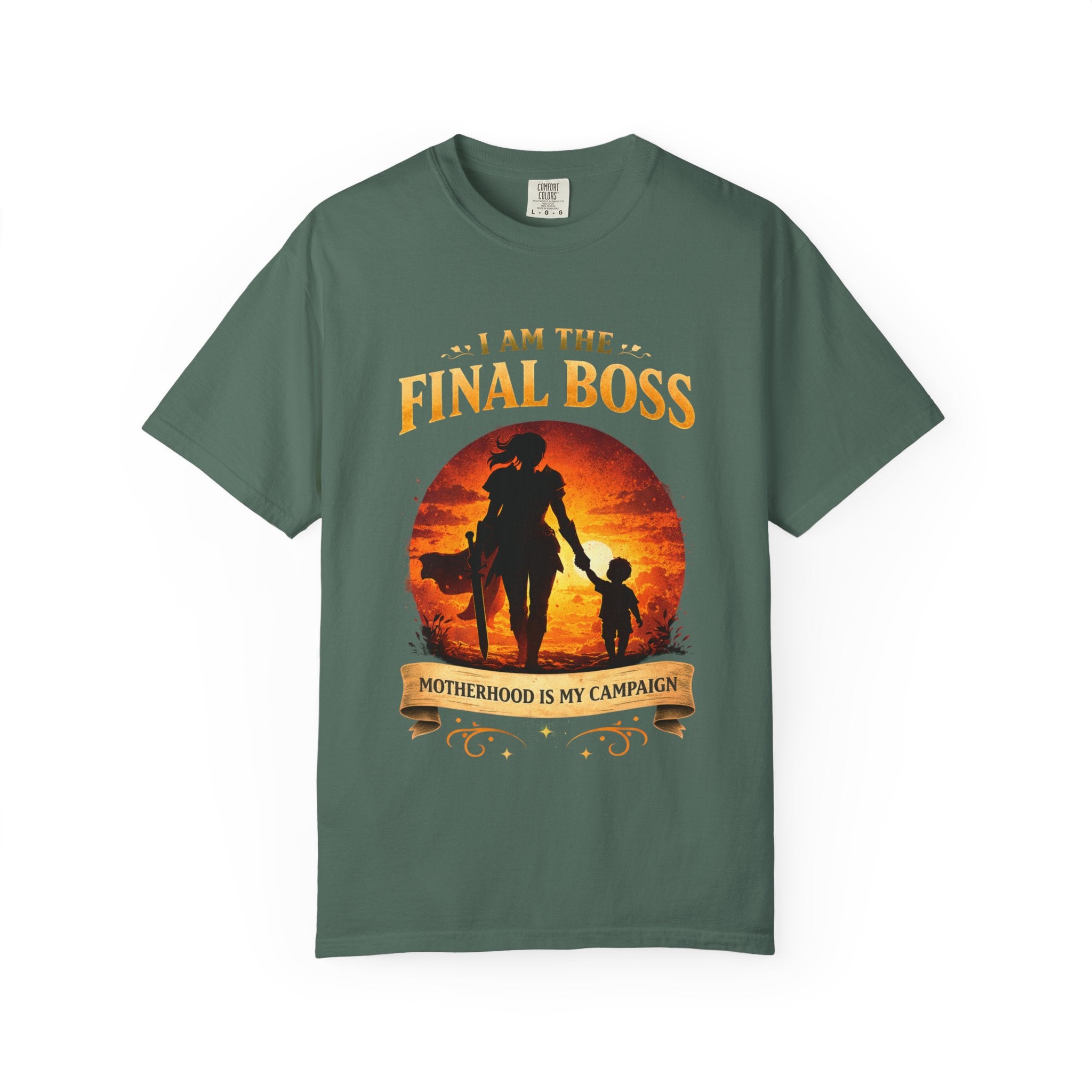 T‑Shirt — "I Am The Final Boss: Motherhood Is My Campaign" Graphic Tee