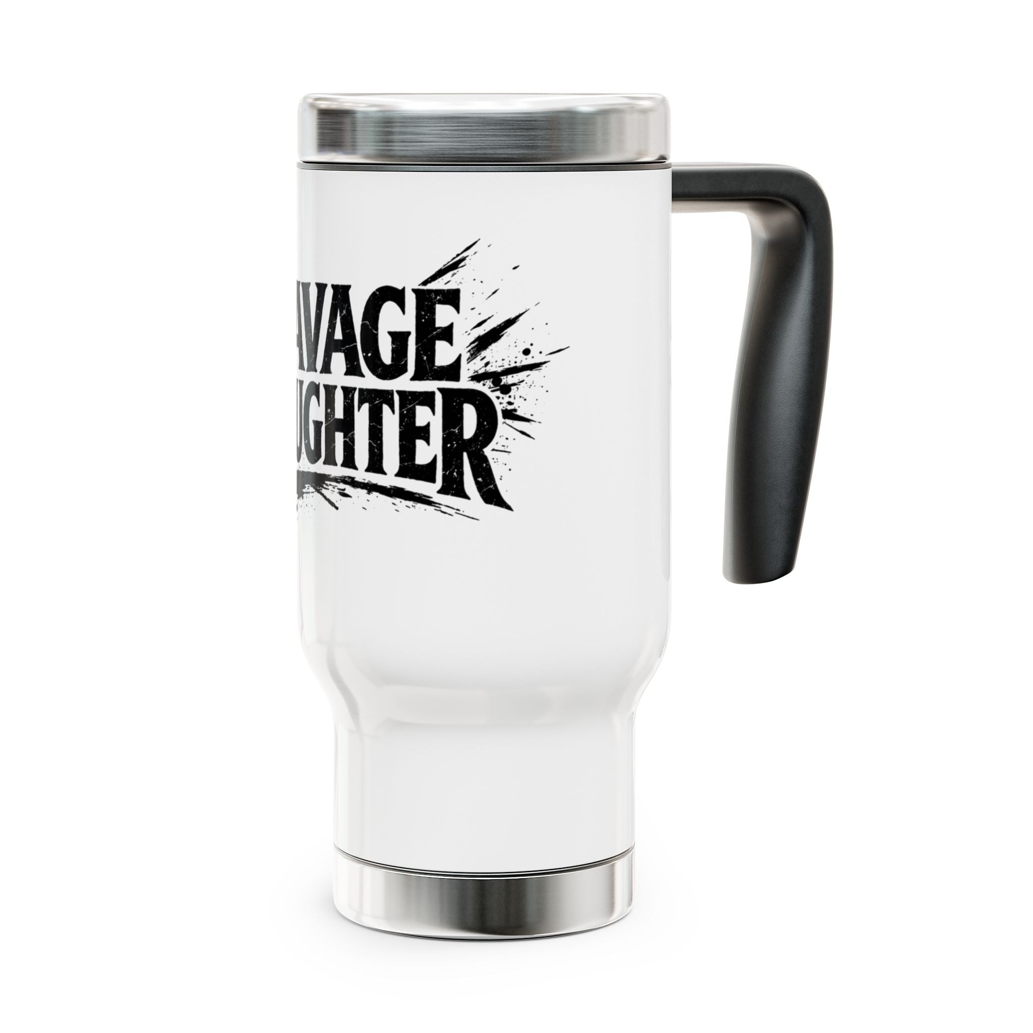 Savage Daughter travel mug | 14oz stainless steel travel mug with handle