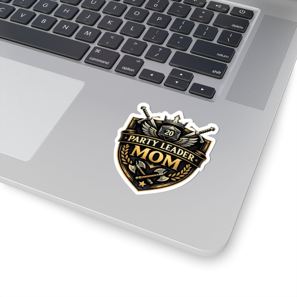Party Leader Mom Sticker | D20 Gaming Crest, RPG Mom Decal