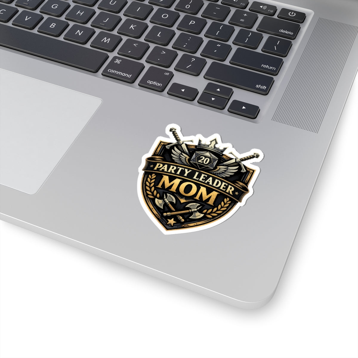 Party Leader Mom Sticker | D20 Gaming Crest, RPG Mom Decal