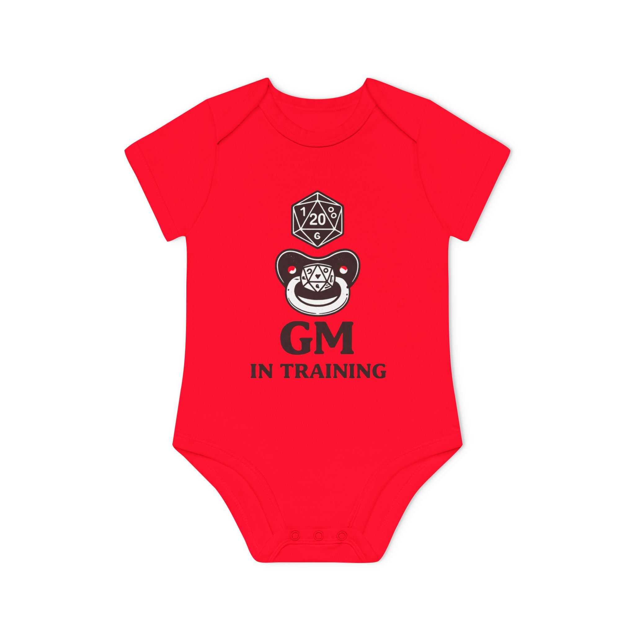 GM in Training Baby Bodysuit | D20 Dice Gamer Infant Onesie