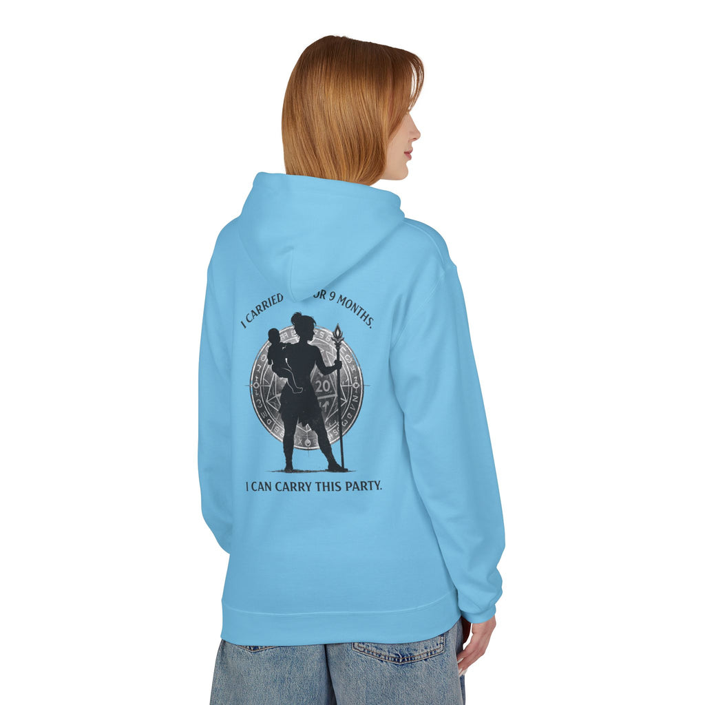 Warrior Mother Silhouette Hoodie | I Carried You for 9 Months, I Can Carry This Party