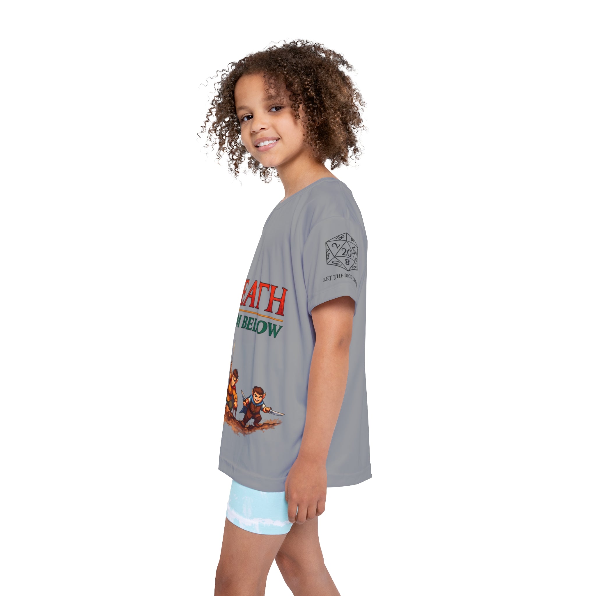 Death From Below Kids Sports Jersey | Dungeon Adventurer Party