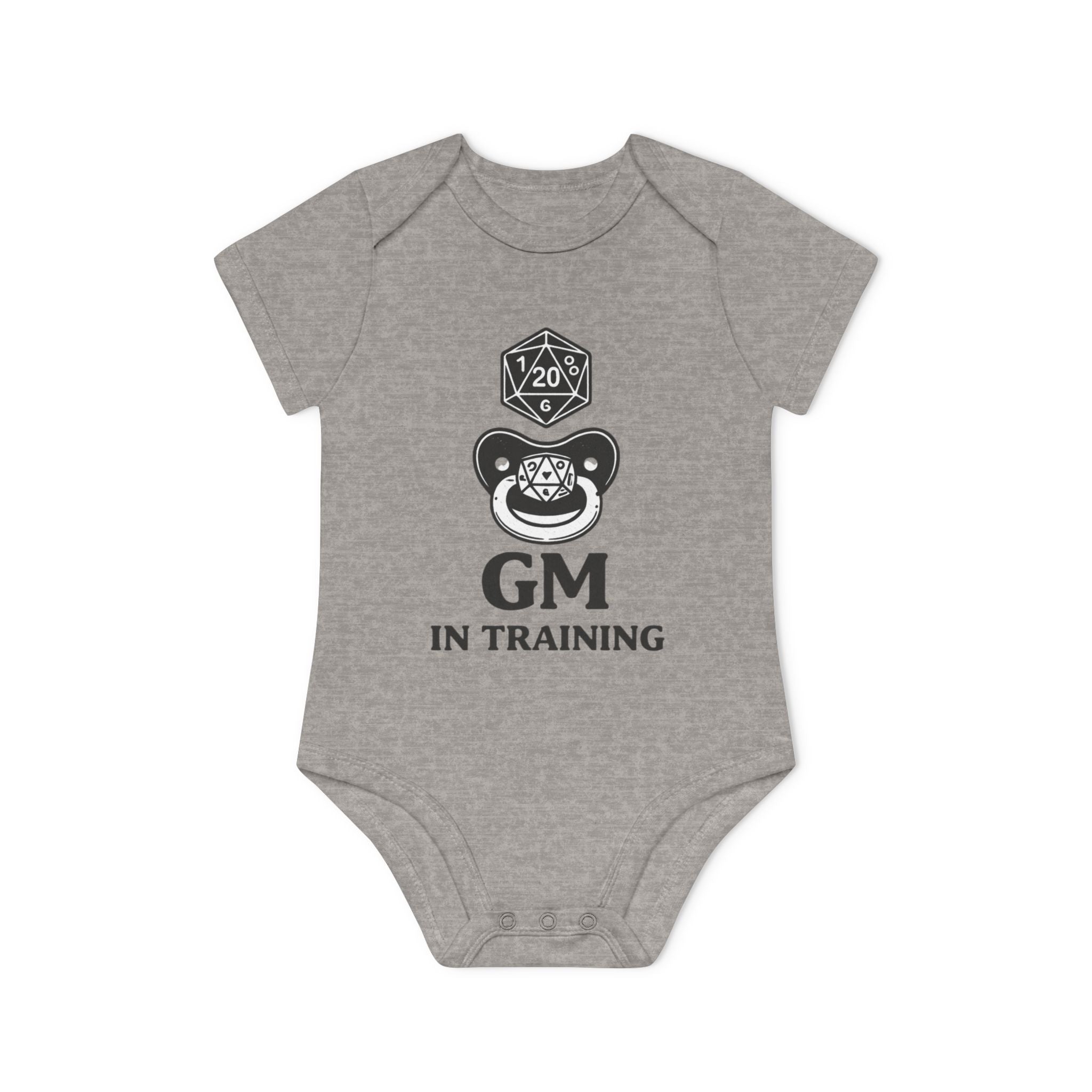 GM in Training Baby Bodysuit | D20 Dice Gamer Infant Onesie