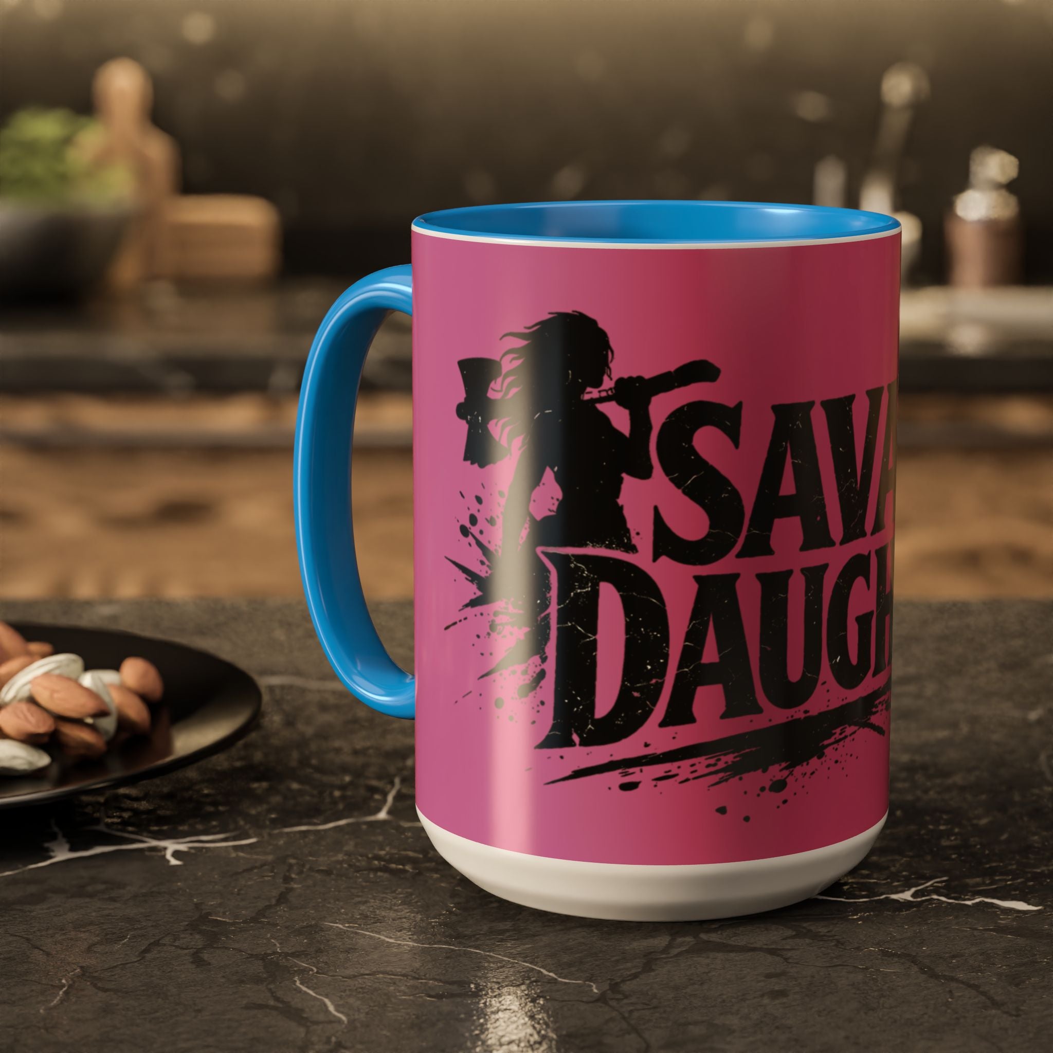 Savage Daughter Mug | Pink Black Accent