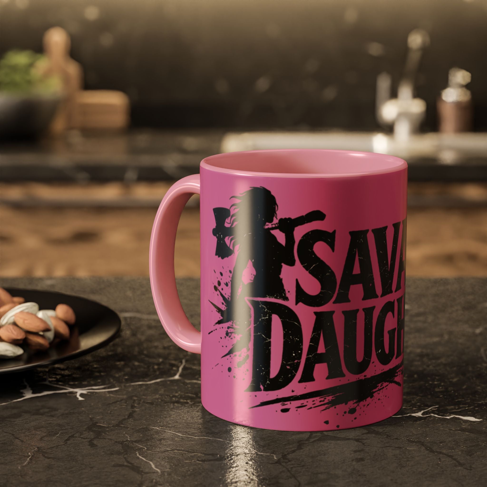 Savage Daughter Mug | Pink Black Accent