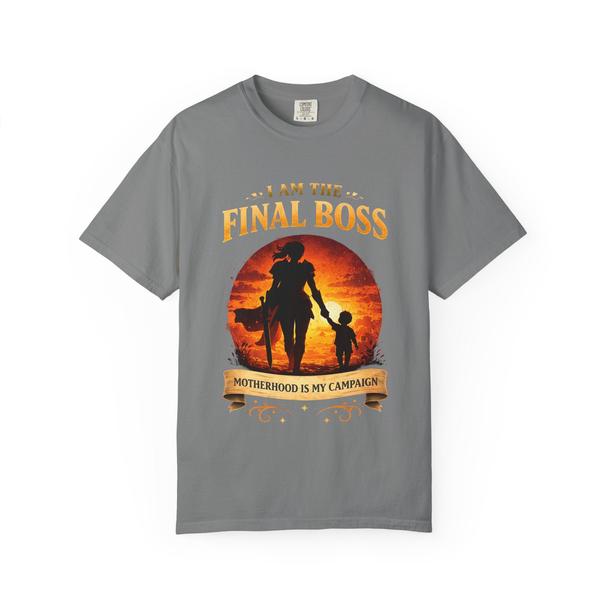 T‑Shirt — "I Am The Final Boss: Motherhood Is My Campaign" Graphic Tee