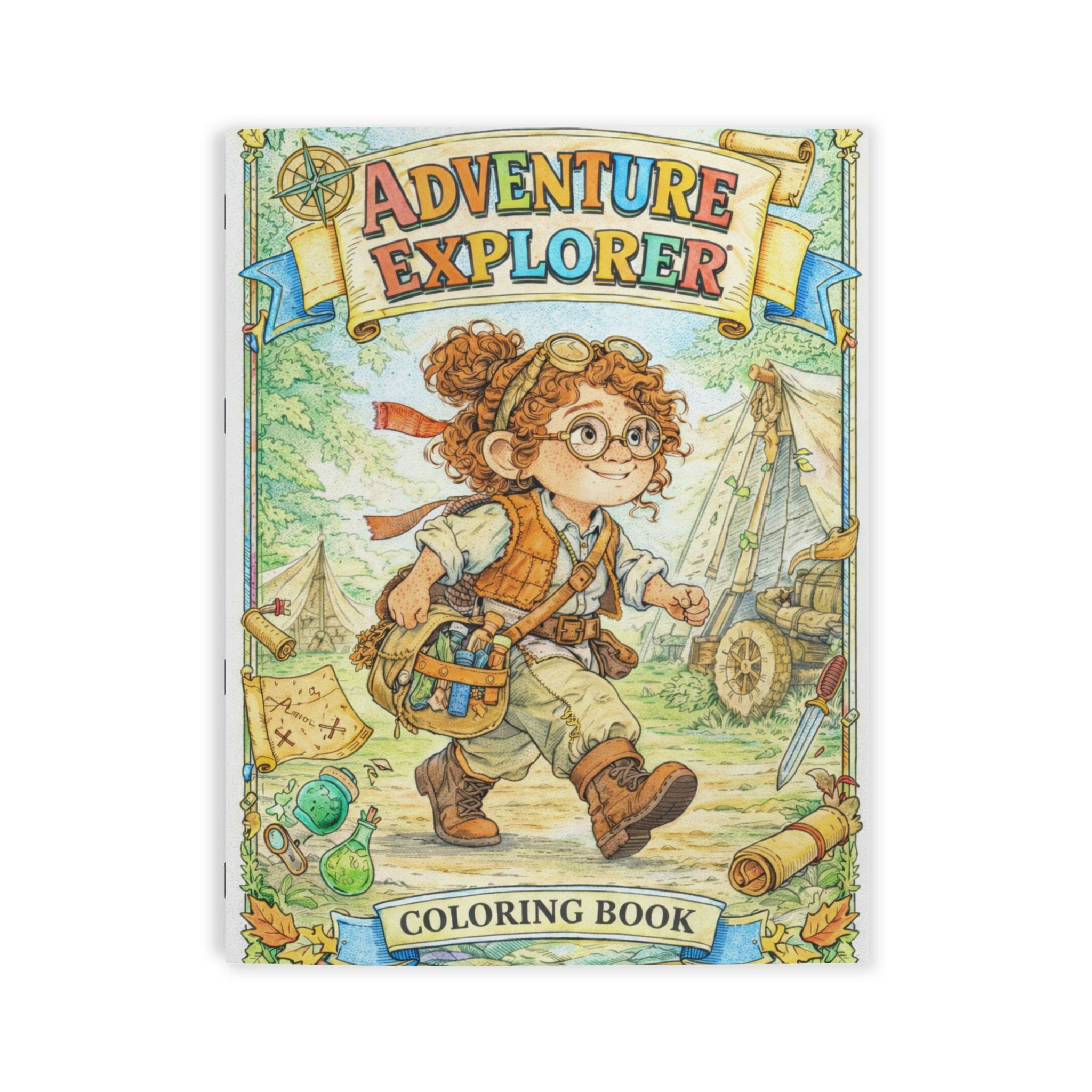 Adventure Explorer Coloring Book | Kids Adventure Activity Book