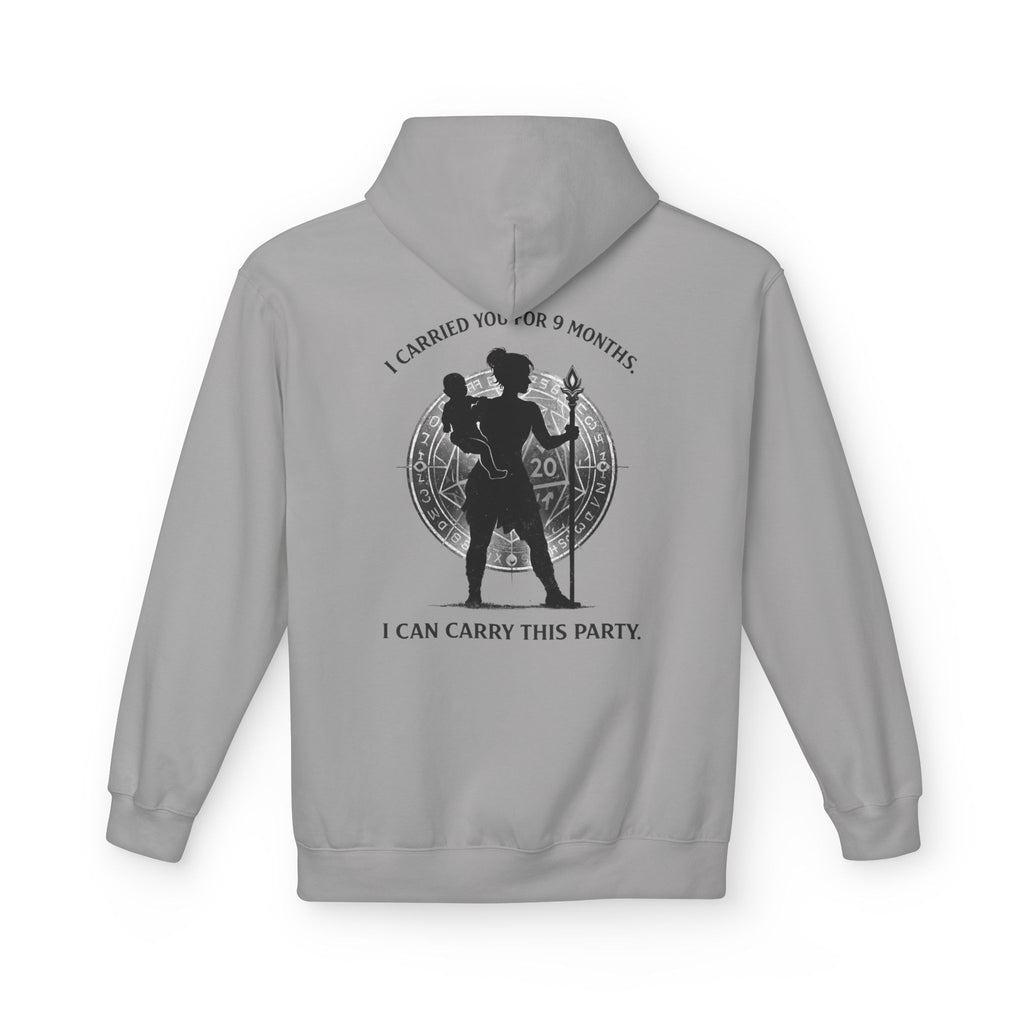 Warrior Mother Silhouette Hoodie | I Carried You for 9 Months, I Can Carry This Party