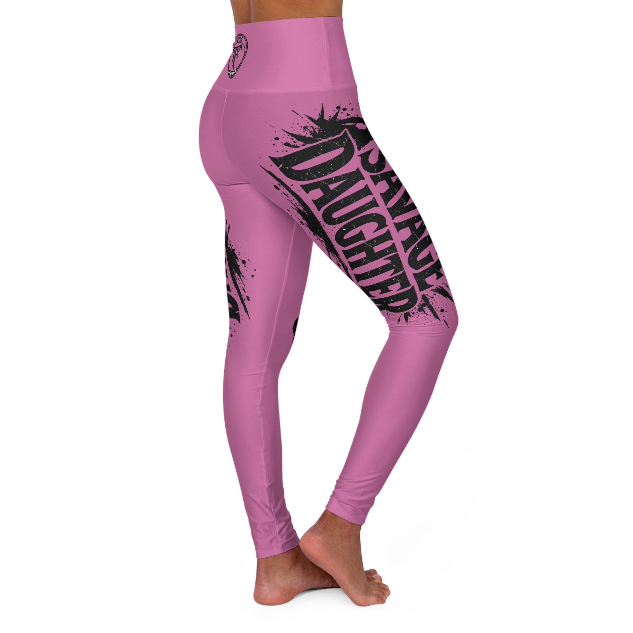 Daughter Mom Skull Design Leggings | High Waisted Yoga Leggings