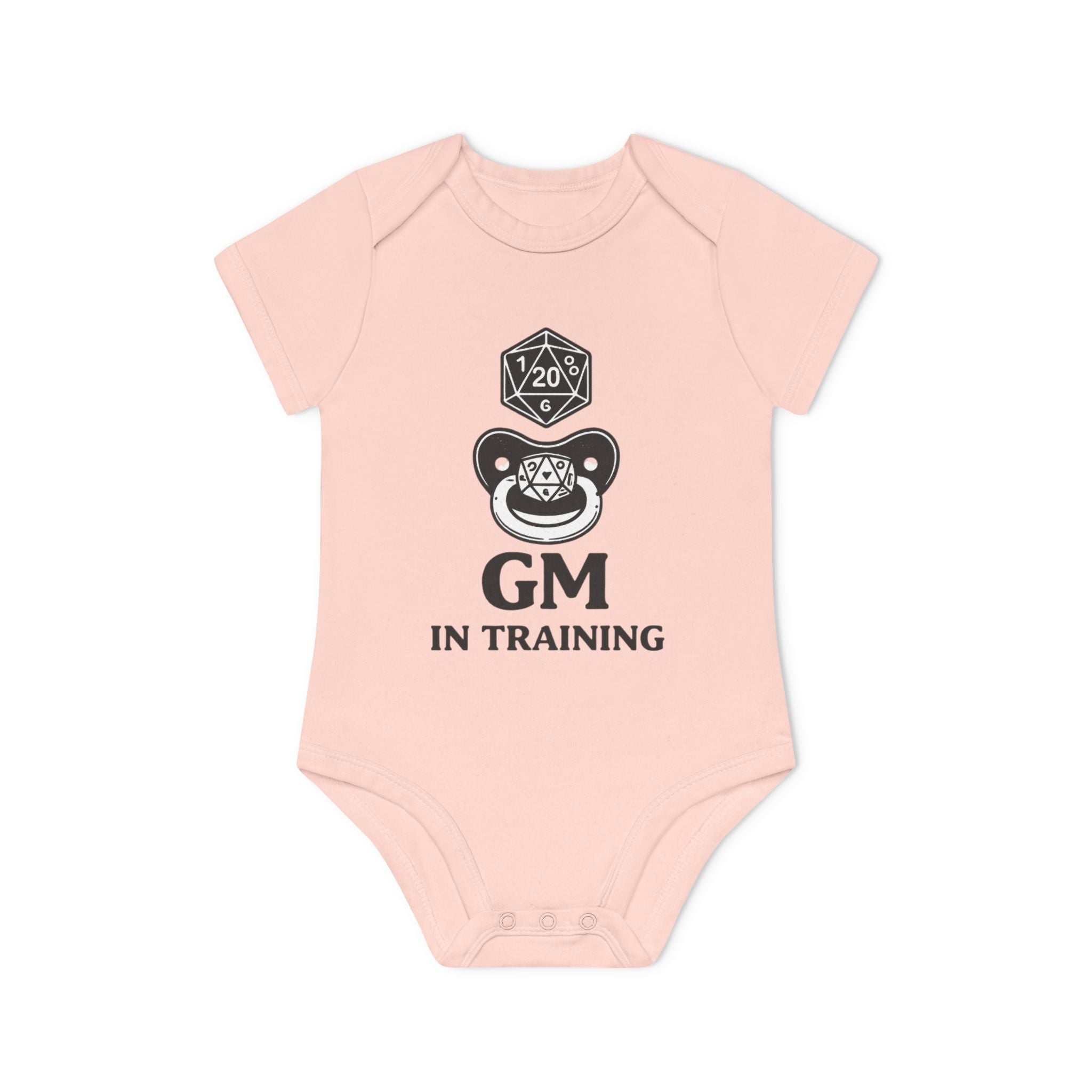GM in Training Baby Bodysuit | D20 Dice Gamer Infant Onesie