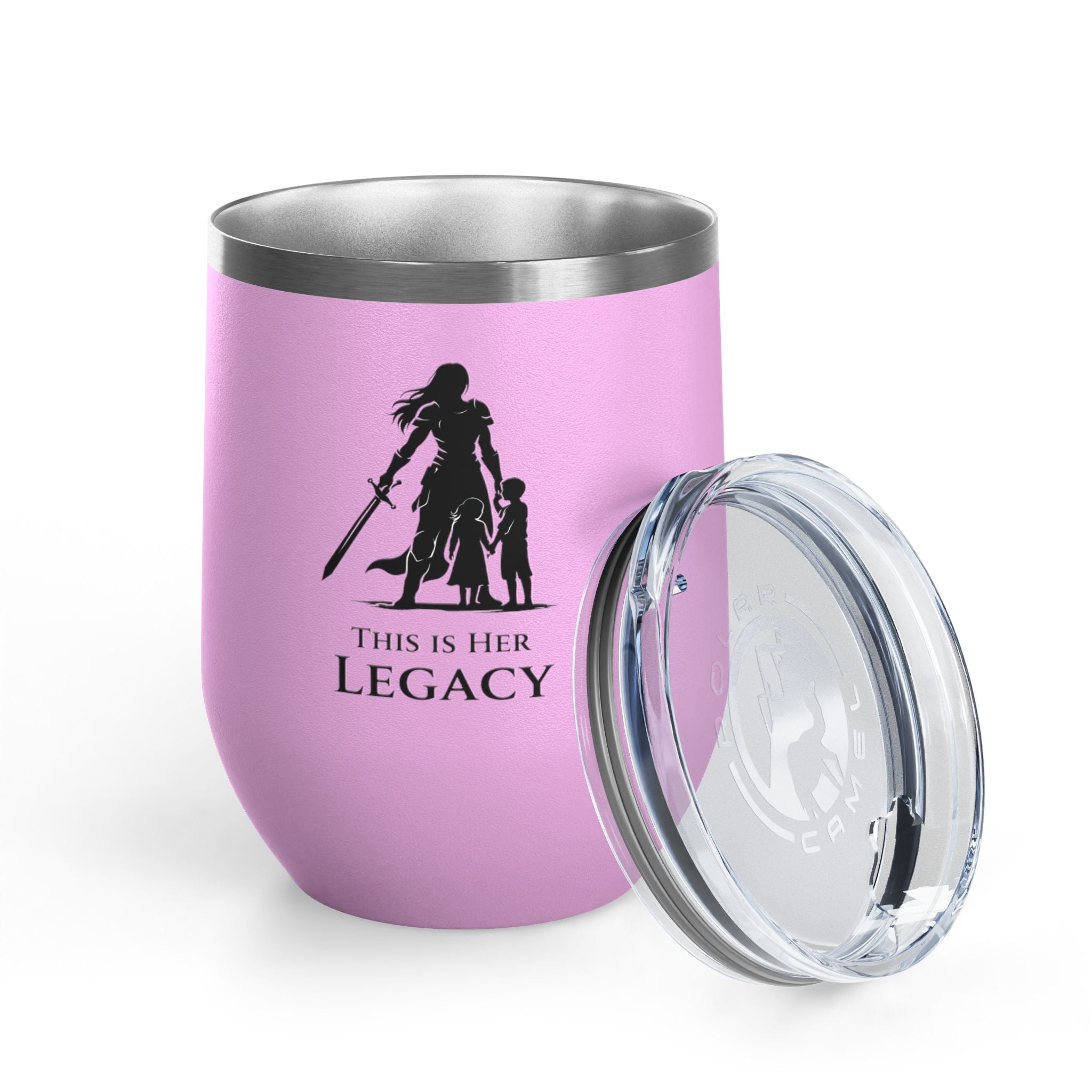 Warrior Mom Wine Tumbler – This Is Her Legacy – Strong Mother Gift – Funny Mom Cup Alternative – Wine Mom Gift – Mother’s Day Tumbler